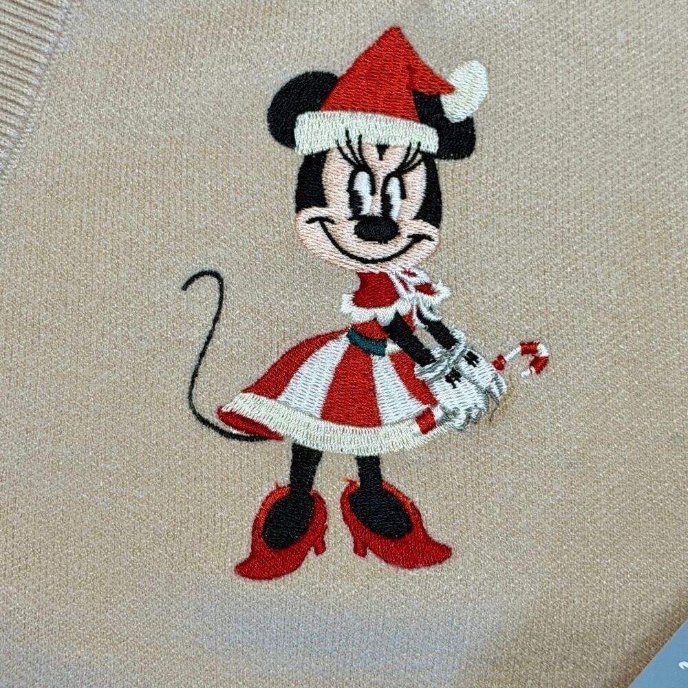 Minnie Mouse Holiday Cardigan Women XS NWT 2023 SEALED Disney Parks XMAS - Picture 3 of 6
